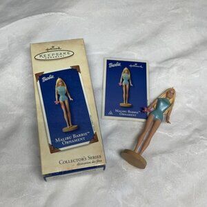 Hallmark Keepsake Barbie Christmas Ornament Malibu Barbie 2003 w/ Memory Card
